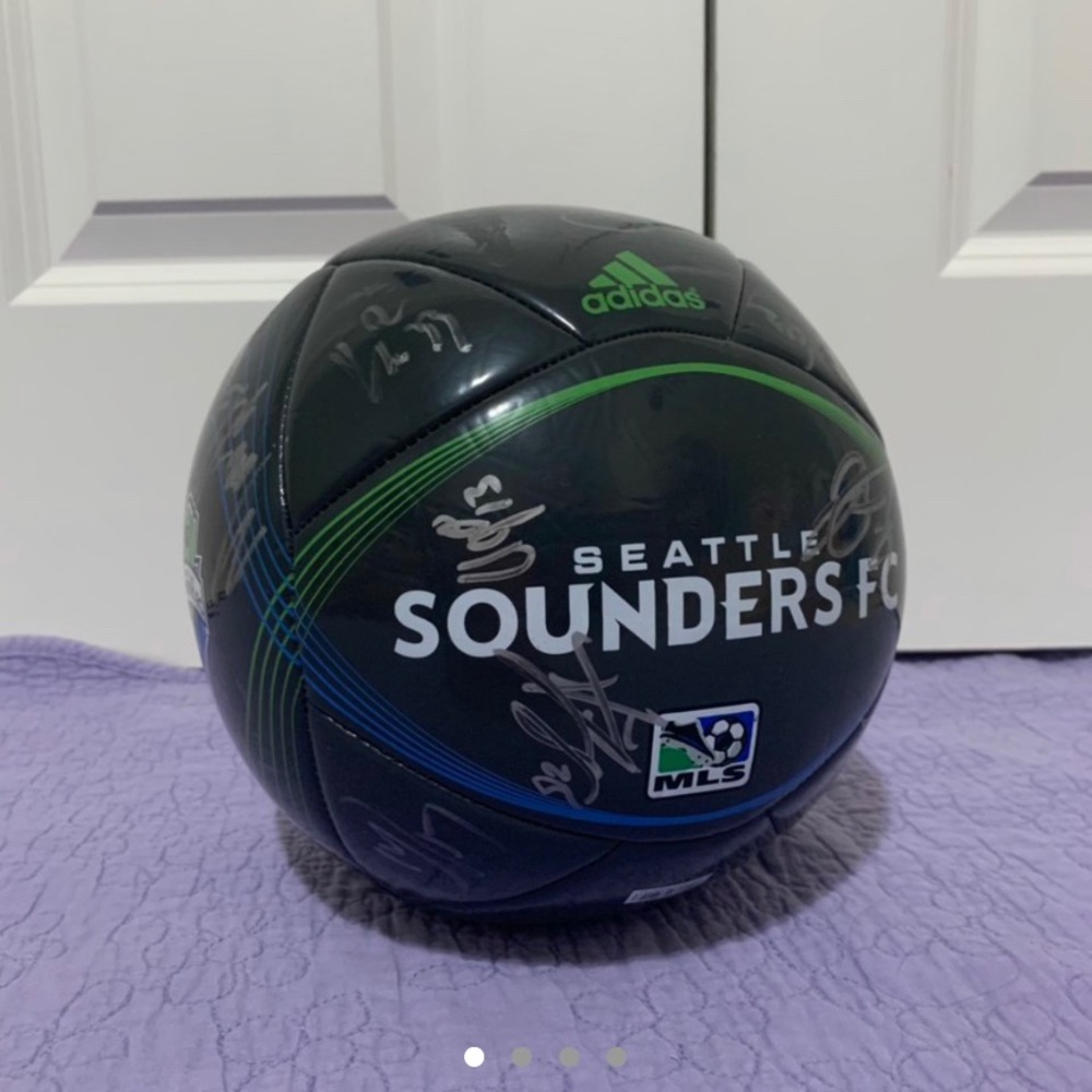 Autographed 2013 Seattle Sounders Soccer Ball